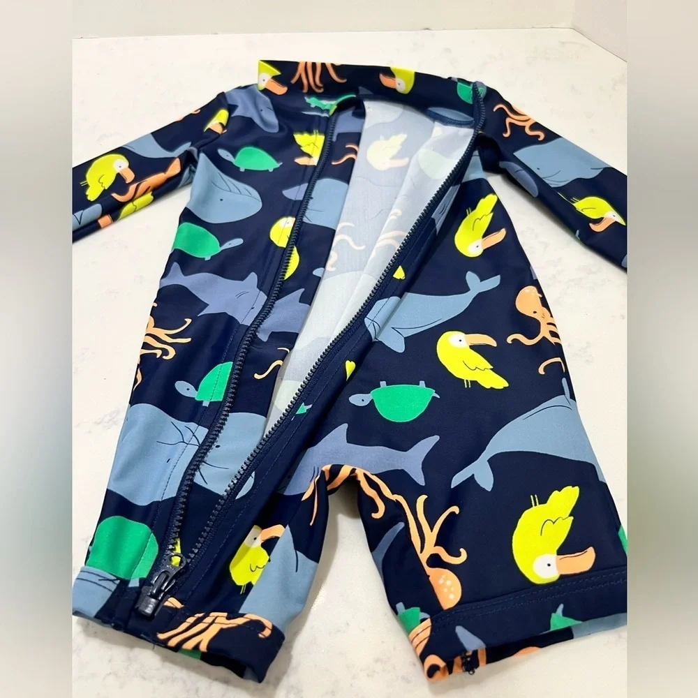 Carter's Kids Swimwear - Navy and Orange